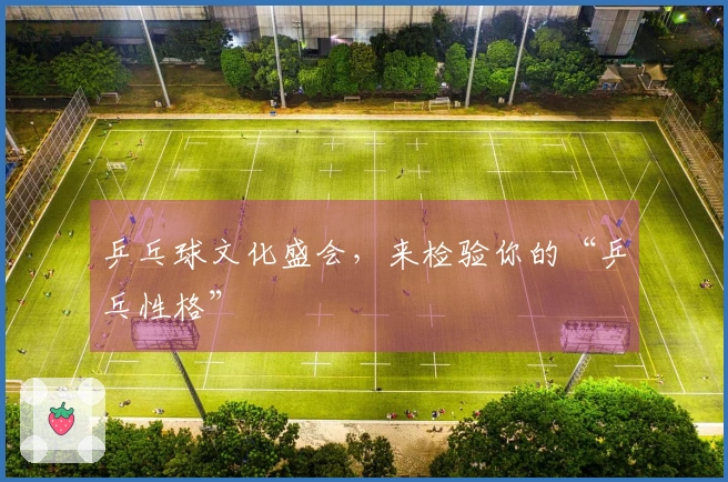 乒乓球文化盛会，来检验你的“乒乓性格”